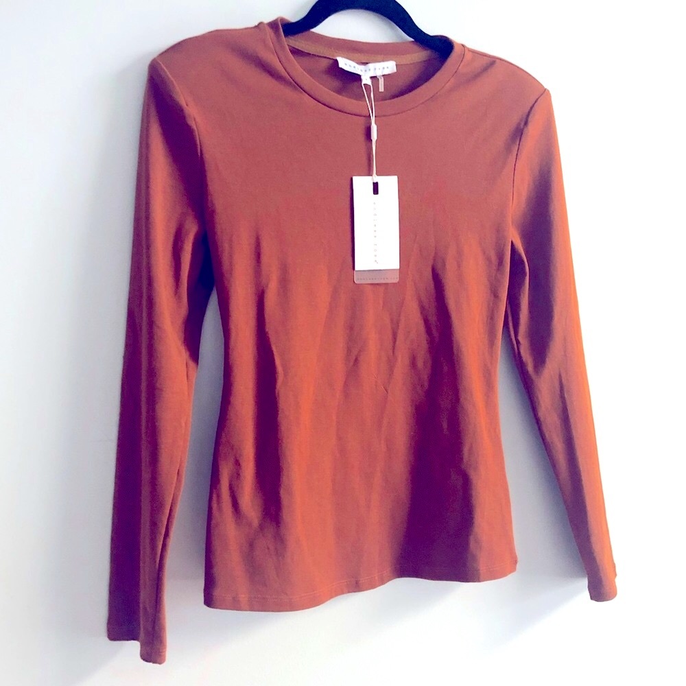 Endless Rose Padded Shoulder Long Sleeve Fall Autumn Top (S)